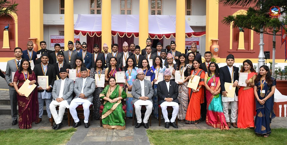 Faculties and Graduates Awarded Nepal Vidya Bhushan Gold Medals